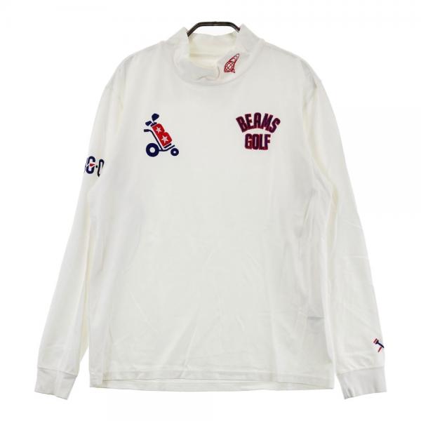 BEAMS GOLF ビームスゴルフ 長袖ハイネックTシャツ ホワイト系