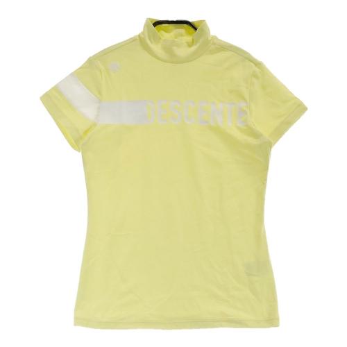 サイズ：M DESCENTE GOLF デサントゴルフ  ハイネック半袖Tシャツ  イエロー系 [240101423429] ゴルフウェア レディース ストスト サイズ：M DESCENTE GOLF デサントゴルフ ハイネック半袖Tシャツ