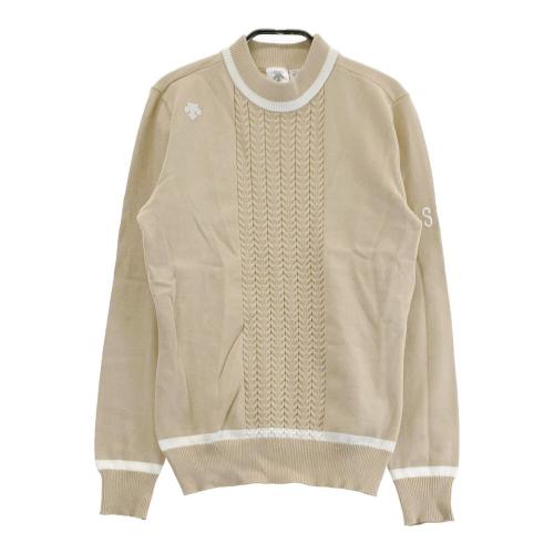 サイズ：S DESCENTE GOLF デサントゴルフ  ニットセーター 総柄 ホワイト系 [240101430252] ゴルフウェア レディース ストスト DESCENTE GOLF デサントゴルフ ニットセーター 総柄 ホワイト系