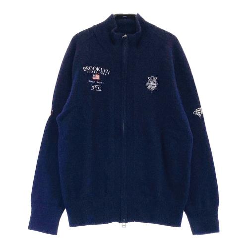 パーリーゲイツ　カシミヤ　ジップ　ニット　サイズ6 PEARLY GATES パーリーゲイツ カシミヤ混 ハーフジップ ニットセーター