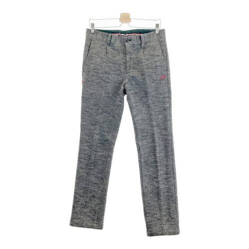 サイズ：44 MARK&amp;LONA マークアンドロナ MLM-1C-AT07 ストレッチ ロングパンツ ヘリンボーン柄 ネイビー系 [240101479596] ゴルフウェア メンズ ストスト サイズ：44 MARK&LONA マークアンドロナ MLM-1C-AT07 ストレッチ