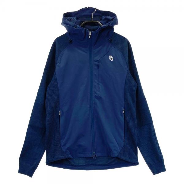 サイズ：3 PEARLY GATES パーリーゲイツ  切替 ジップパーカー  ネイビー系 [240101424444] ゴルフウェア メンズ ストスト PEARLY GATES パーリーゲイツ 切替 ジップパーカー ネイビー系