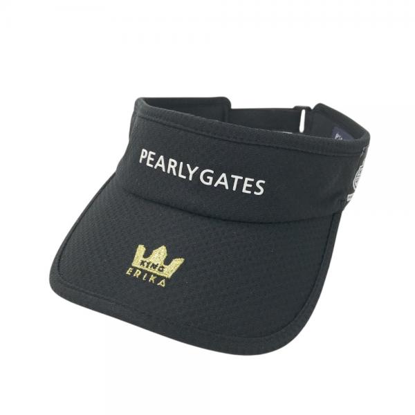 【訳あり】 パーリーゲイツ GATES PEARLY 原英莉花 ブラック系 サンバイザー パーリーゲイツ