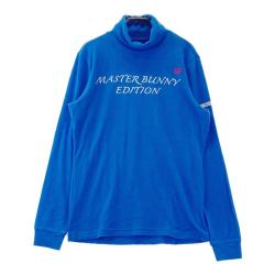 サイズ：0 MASTER BUNNY EDITION マスターバニーエディション  ハイネック 長袖Tシャツ  ネイビー系 [240101450627] ゴルフウェア レディース ストスト サイズ：0 MASTER BUNNY EDITION マスターバニーエディション