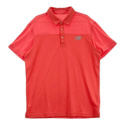 サイズ：7 NEW BALANCE GOLF ニューバランス  半袖ポロシャツ ピンクプリント  ホワイト系 [240101425656] ゴルフウェア メンズ ストスト NEW BALANCE GOLF ニューバランス 半袖ポロシャツ ホワイト系