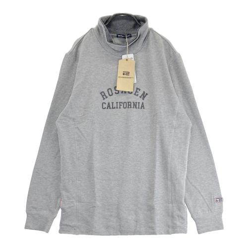 サイズ：LL ROSASEN ロサーセン 044-25011 裏起毛 ハイネック 長袖Tシャツ  グレー系 [240101425930] ゴルフウェア メンズ ストスト ROSASEN ロサーセン 044-25011 裏起毛 ハイネック 長袖Tシャツ