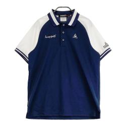 90829 ルコックスポルティフゴルフ　ポロシャツ　紺色　M le coq sportif GOLF ルコックスポルティフ ゴルフ メンズ