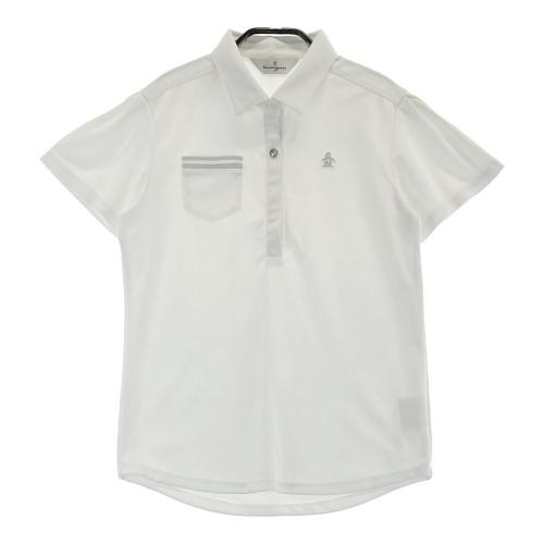 【新品タグ付き】マンシングウェア Munsing wear 半袖シャツ 白 Munsingwear - マンシングウェア ロゴ入り ホワイトTシャツ 新品