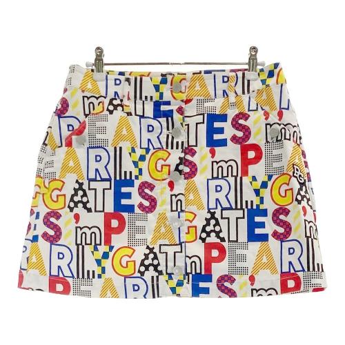 サイズ：1 PEARLY GATES パーリーゲイツ  ストレッチスカート スポンジボブ 総柄 ホワイト系 [240101447341] ゴルフウェア レディース ストスト PEARLY GATES パーリーゲイツ ストレッチスカート スポンジボブ