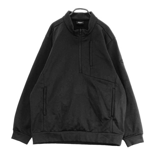 サイズ：L DECEMBERMAY ディセンバーメイ  裏起毛 ハーフジップ ブルゾン  グレー系 [240101425959] ゴルフウェア メンズ ストスト DECEMBERMAY ディセンバーメイ 裏起毛 ハーフジップ ブルゾン