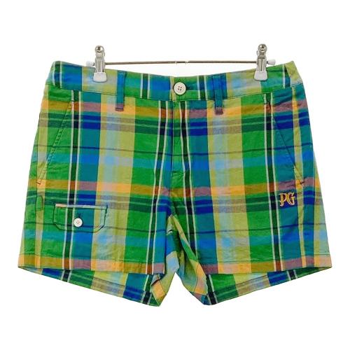 新品タグ付 パーリーゲイツ 22年モデル チェック柄 ショートパンツ ゴルフ PEARLY GATES パーリーゲイツ リネン混 ストレッチ ショート