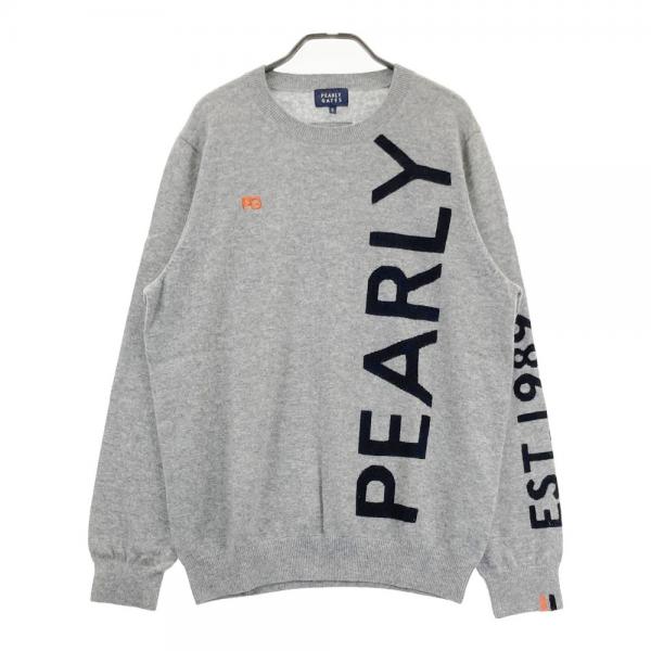 PEARLY GATES パーリーゲイツ ニット セーター カシミヤ グレー PEARLY GATES パーリーゲイツ ニット セーター カシミヤ グレー