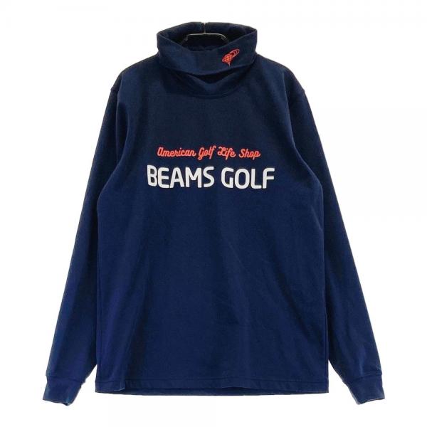 BEAMS GOLF ビームスゴルフ タートルネック 長袖Tシャツ ロゴ