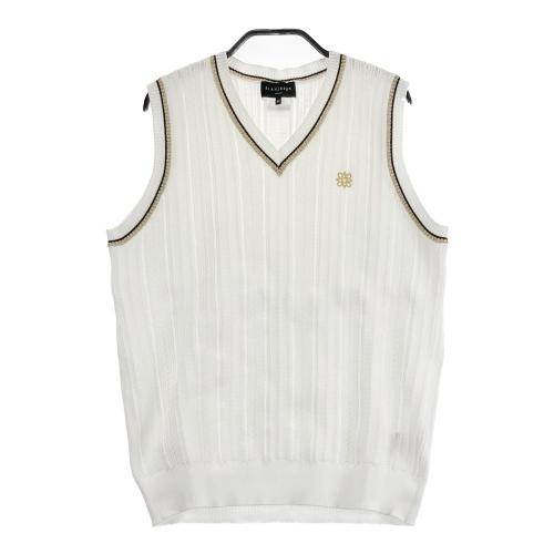 ST ANDREWS セントアンドリュース ニットベスト 総柄 ホワイト系 M [240101341301] ゴルフウェア レディース ST ANDREWS セントアンドリュース ニットベスト 総柄 ホワイト系