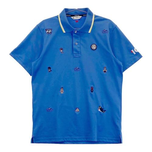 coco 中古 アンパスィ and per se メンズ 半袖ポロシャツ L ブルー系 総柄 Yahoo!オークション - coco 中古 アンパスィ and per se メンズ