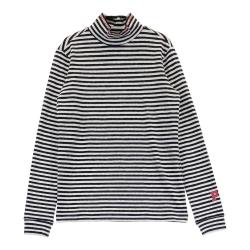 高評価アイテム PEARLY GATES パーリーゲイツ ハイネック 長袖Tシャツ ボーダー ウエア