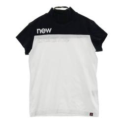 サイズ：0 NEW BALANCE GOLF ニューバランス  ハイネック 半袖Tシャツ ロゴプリント  ホワイト系 [240101428458] ゴルフウェア レディース ストスト NEW BALANCE GOLF ニューバランス ハイネック 半袖Tシャツ ロゴ