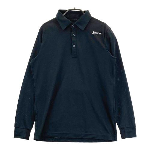 新品M デサントゴルフ DESCENTE GOLF ストレッチ長袖ポロシャツ