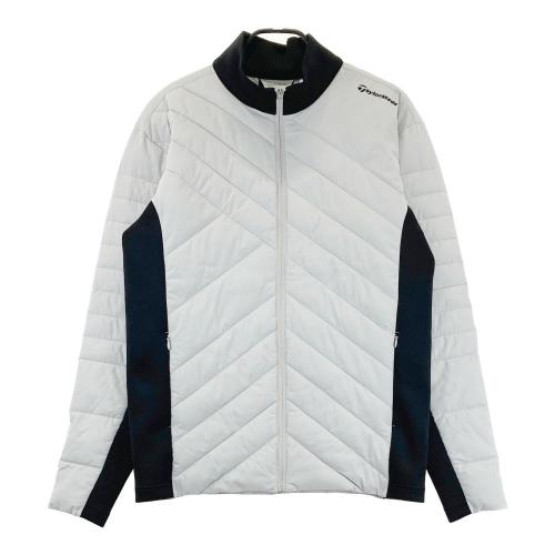 DESCENTE GOLF デサントゴルフ 中綿切替 ニットジャケット 総柄