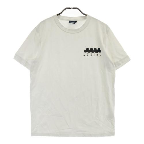 サイズ：5 MUTA MARINE ムータマリン  半袖Tシャツ  ホワイト系 [240101429248] ゴルフウェア メンズ ストスト MUTA MARINE ムータマリン 半袖Tシャツ ホワイト系 サイズ：5