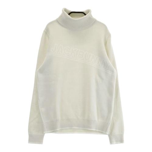 JACK BUNNY ジャックバニー タートルネック ニットセーター ロゴ JACK BUNNY ジャックバニー タートルネック ニットセーター ロゴ