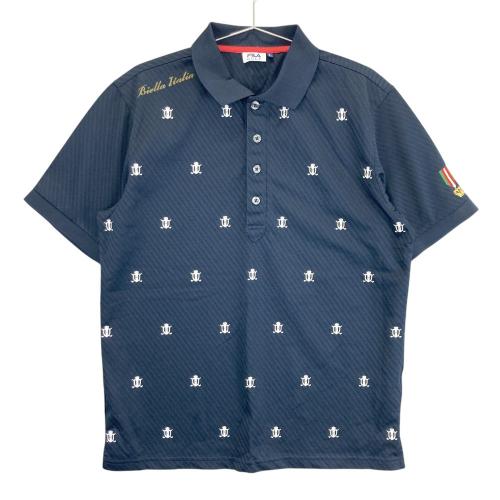 FILA GOLF フィラゴルフ 半袖ポロシャツ ネイビー系 サイズ：L ランク