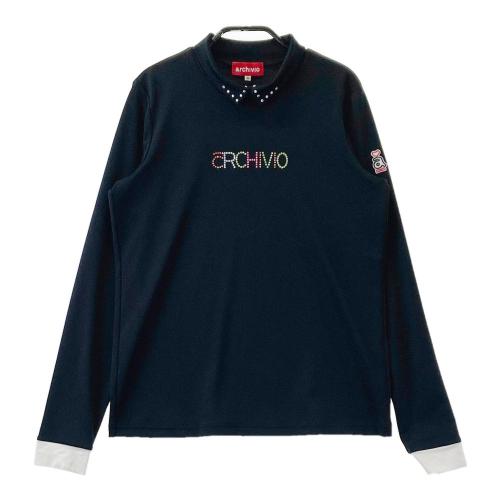 ARCHIVIO アルチビオ 2023年モデル ハイネック 長袖Tシャツ ロゴ