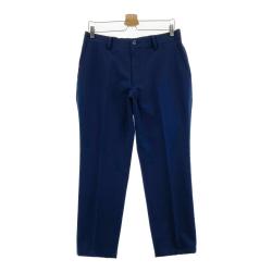 【新品タグ付】 デサントゴルフ ロゴプリント ストレッチパンツ ネイビー O DESCENTE GOLF(デサントゴルフ) パンツ｜中古ゴルフウェア通販