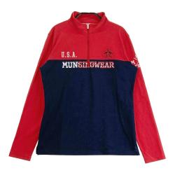 Munsingwear 表はっ水、裏吸汗カットソーハーフジッププル