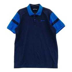Srixon ブラックポロシャツ ゴルフウェア SRIXON 【超美品】スリクソン 半袖ポロシャツ 黒 ロゴ白 千鳥柄