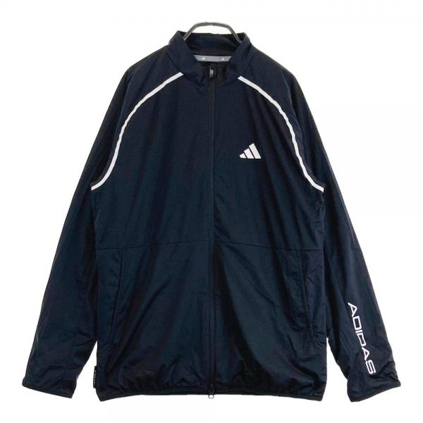 サイズ：M ADIDAS GOLF アディダスゴルフ HY0948 裏地付 ナイロン ジャケット  ブラック系 [240101429950] ゴルフウェア メンズ ストスト ADIDAS GOLF アディダスゴルフ HY0948 裏地付 ナイロン