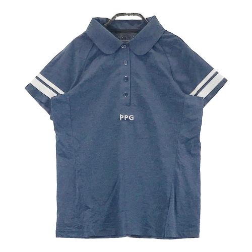 PPG PEARLY GATES パーリーゲイツ 襟付き 半袖Tシャツ ネイビー