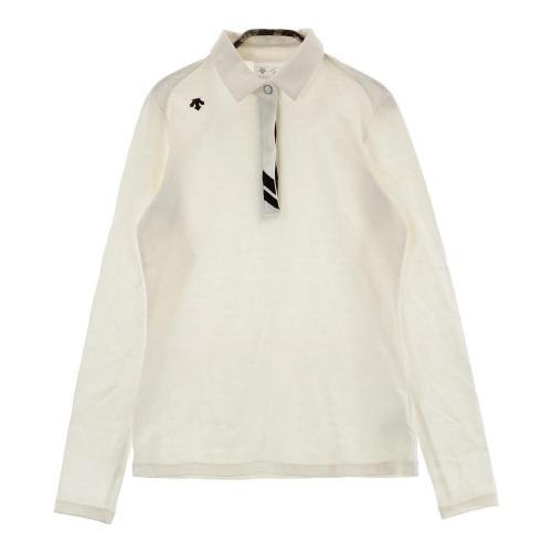 DESCENTE GOLF デサントゴルフ 長袖ジャケット 総柄 ホワイト系 サイズ