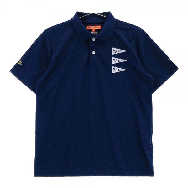 サイズ：S BEAMS GOLF ビームスゴルフ ×YALE 半袖ポロシャツ  ネイビー系 [240101430352] ゴルフウェア メンズ ストスト BEAMS GOLF ビームスゴルフ ×YALE 半袖ポロシャツ ネイビー系