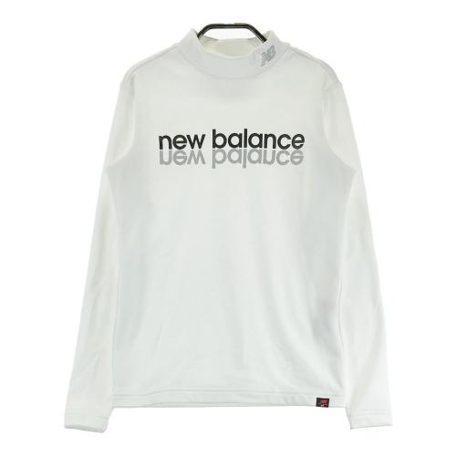 サイズ：1 NEW BALANCE GOLF ニューバランス  モックネック 長袖 裏起毛 Tシャツ  ホワイト系 [240101439771] ゴルフウェア レディース ストスト NEW BALANCE GOLF ニューバランス モックネック 長袖 裏起毛 T