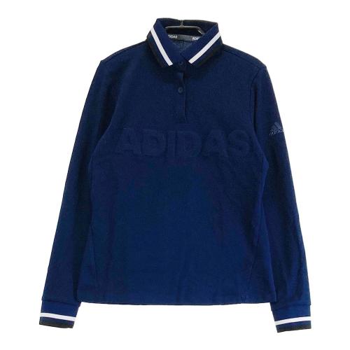 新品！アディダスゴルフ 春秋セットアップ 保温長袖ポロ×ネイビープリーツスカート ADIDAS GOLF アディダスゴルフ 長袖ポロシャツ ネイビー系 サイズ：M