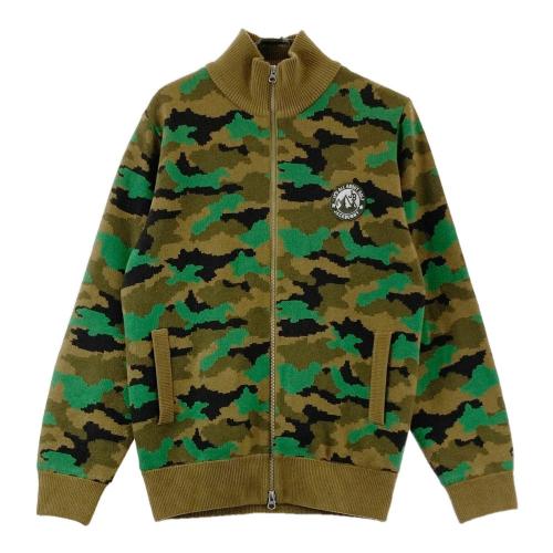 JACK BUNNY ジャックバニー ジップ ニットジャケット カモフラ柄