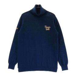 サイズ：M BEAMS GOLF ビームスゴルフ  長袖ニットセーター  ネイビー系 [240101359105] ゴルフウェア レディース ストスト BEAMS GOLF ビームスゴルフ 長袖ニットセーター ネイビー系