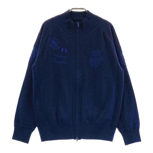 BEAMS GOLF ビームスゴルフ カシミヤ混 ニットセーター ゼブラ柄