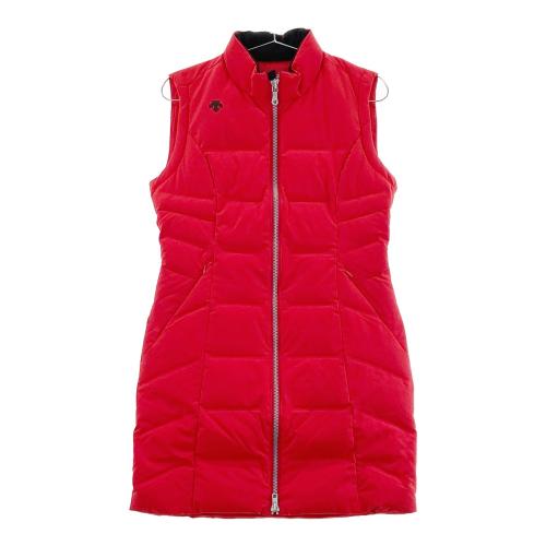 DESCENTE GOLF デサントゴルフ ダウンベスト オレンジ系 サイズ：S