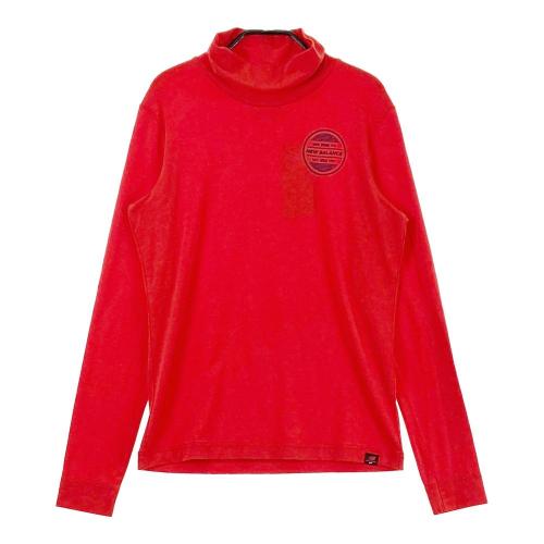 サイズ：1 NEW BALANCE GOLF ニューバランス  長袖ハイネックTシャツ  レッド系 [240101431053] ゴルフウェア レディース ストスト NEW BALANCE GOLF ニューバランス 長袖ハイネックTシャツ レッド
