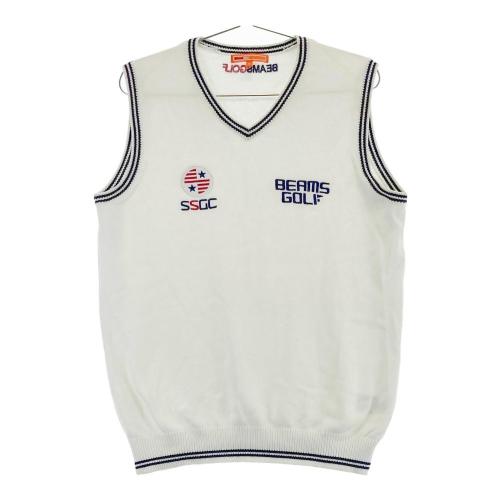 BEAMS GOLF ビームスゴルフ ジップベスト ホワイト系 XL ゴルフ