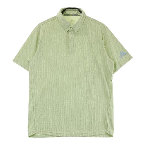 サイズ：L ADIDAS GOLF アディダスゴルフ IT0157 半袖ポロシャツ 総柄 グリーン系 [240101435606] ゴルフウェア メンズ ストスト ADIDAS GOLF アディダスゴルフ IT0157 半袖ポロシャツ 総柄