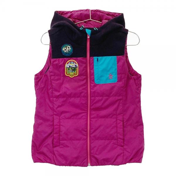 MUNSING WEAR マンシングウェア フード付 中綿ベスト ニット切替