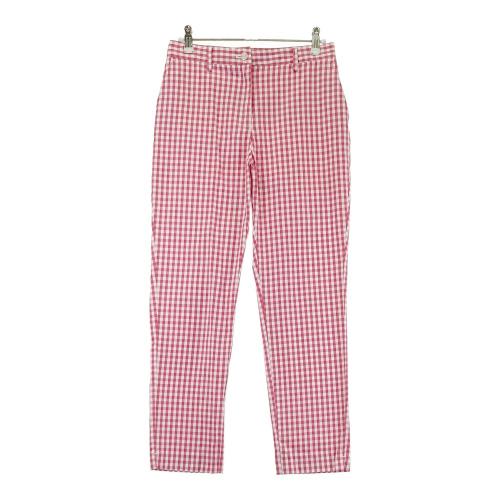 BEAMS GOLF ビームスゴルフ ストレッチパンツ ギンガムチェック レッド