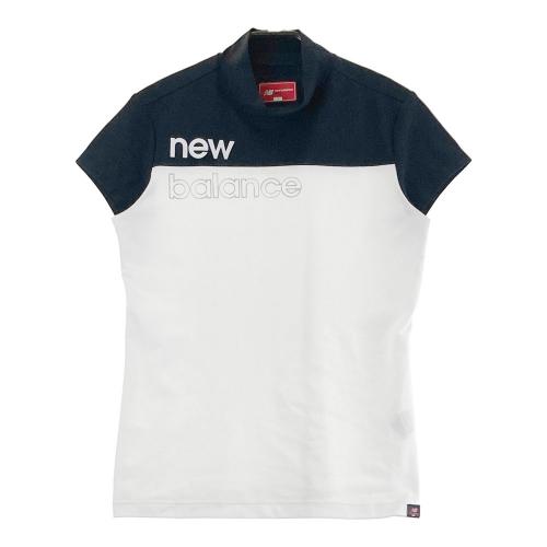 サイズ：2 NEW BALANCE GOLF ニューバランス 2022年モデル ハイネック 半袖Tシャツ ロゴ ホワイト系 [240101281845] ゴルフウェア レディース ストスト NEW BALANCE GOLF ニューバランス 2022年 半袖ハイネックTシャツ