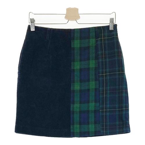 BEAMS GOLF ビームスゴルフ 裏地付 スカート 切替 チェック柄