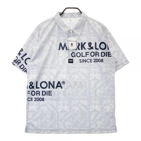 入荷now 買えない MARK&LONA マークアンドロナ 総柄 半袖ポロシャツ 2024年モデル ウエア