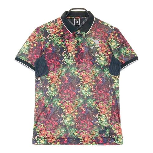 OAKLEY 刺繍　総柄　半袖　ポロシャツ　大きいサイズ OAKLEY 刺繍 ロゴ 総柄 半袖 ポロシャツ 大きいサイズ - メルカリ