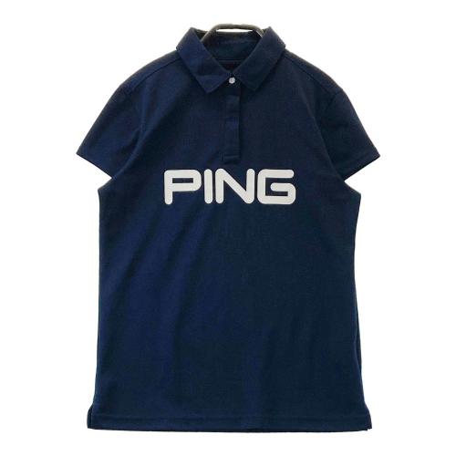 サイズ：LL PING ピン  半袖Tシャツ プリント  ネイビー系 [240101466202] ゴルフウェア メンズ ストスト PING ピン 半袖Tシャツ プリント ネイビー系 サイズ：LL ランク